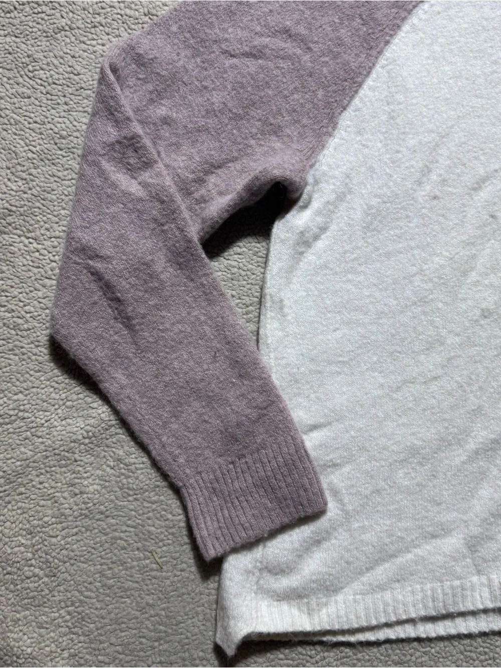 Madewell‎ Sweater Womens Large Colorblock Alpaca Wool Blend Knit Pullover Crew